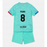 Barcelona Pedri Gonzalez #8 Rezervni Dres za djecu 2023-24 Kratak Rukav (+ Kratke hlače)